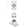 RAM® Universal Adapt-A-Post™ 4-Hole Drill-Down Base