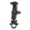 RAM® Handlebar U-Bolt Composite Double Ball Mount with Diamond Plate