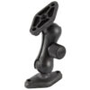 RAM® Low-Profile Composite Double Ball Mount with Two Diamond Plates