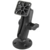 RAM® Composite Drill-Down Double Ball Mount with Rectangle AMPS Plate