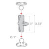 RAM® Composite Double Socket Arm - B Size Medium