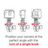 RAM® Tough-Strap™ Double Ball Mount with Universal Action Camera Adapter