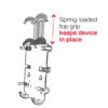 RAM® Quick-Grip™ Phone Mount with RAM® Tough-Strap™ Handlebar Base