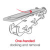 RAM® Quick-Grip™ Phone Mount with RAM® Tough-Strap™ Handlebar Base