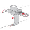 RAM® X-Grip® Phone Mount with RAM® EZ-Strap™ Rail Mount