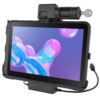 RAM EZ-Roll'r Power + Data Key-Locking Cradle for Samsung Tab Active Pro & Active4 Pro