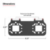 RAM® Short Bracket Adapter for PTT Remote Speaker Microphones