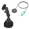 RAM® Stubby™ Cup Holder Mount with RAM® Qi2 15W Wireless Charger