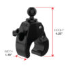 RAM® X-Grip® Large Phone Mount with Tough-Claw™ Medium Clamp Base - Long