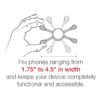 RAM® X-Grip® Large Phone Mount with Tough-Claw™ Medium Clamp Base - Long