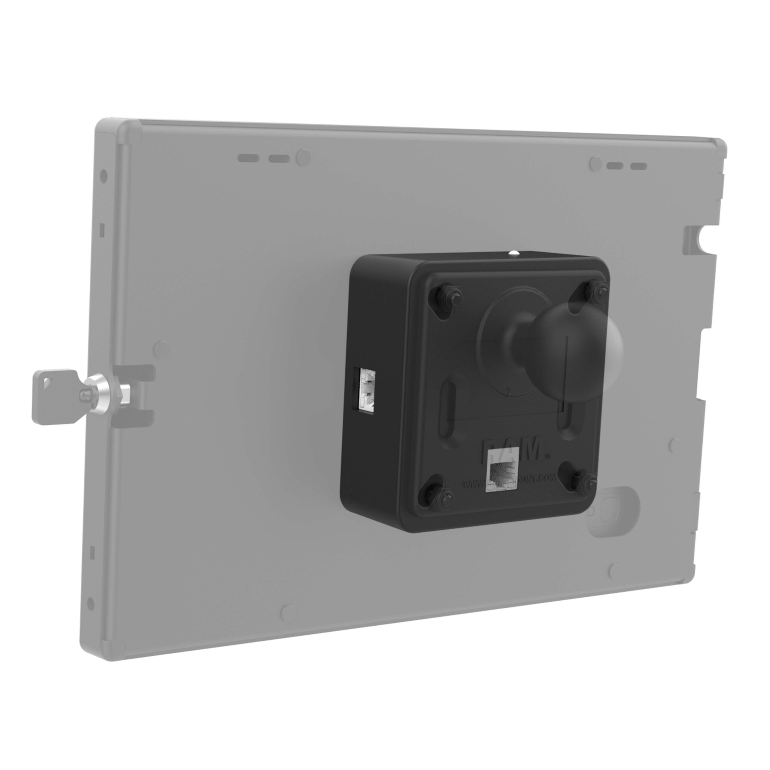 RAM® PoE to Power Delivery Module with VESA & Pedestal Hole Patterns ...