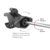 RAM® Quick-Grip™ XL Phone Mount with Rotating Low-Profile Tough-Claw™