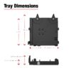 RAM® No-Drill™ Laptop Mount for '15-26 Chevrolet Colorado + More