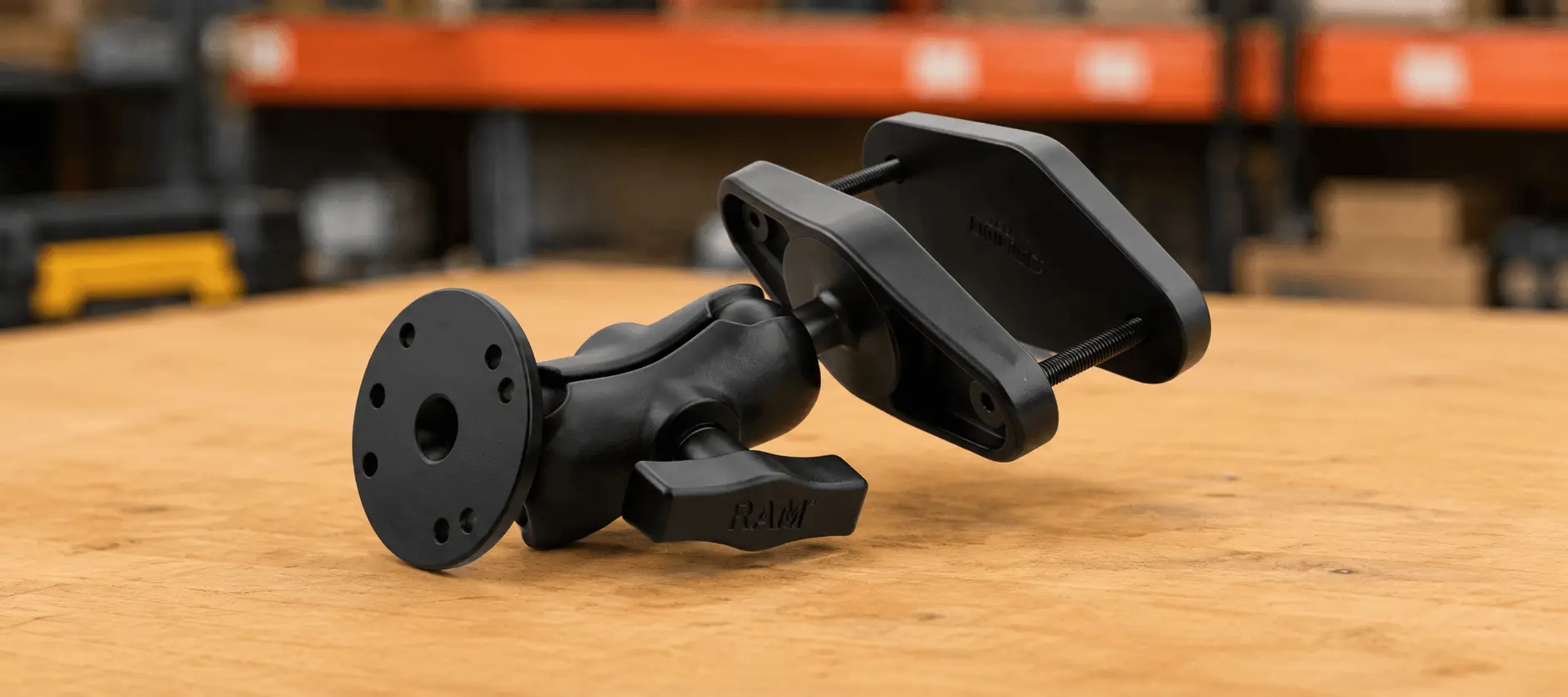 RAM 101U B 247 4 Compact Square Post Forklift Mount