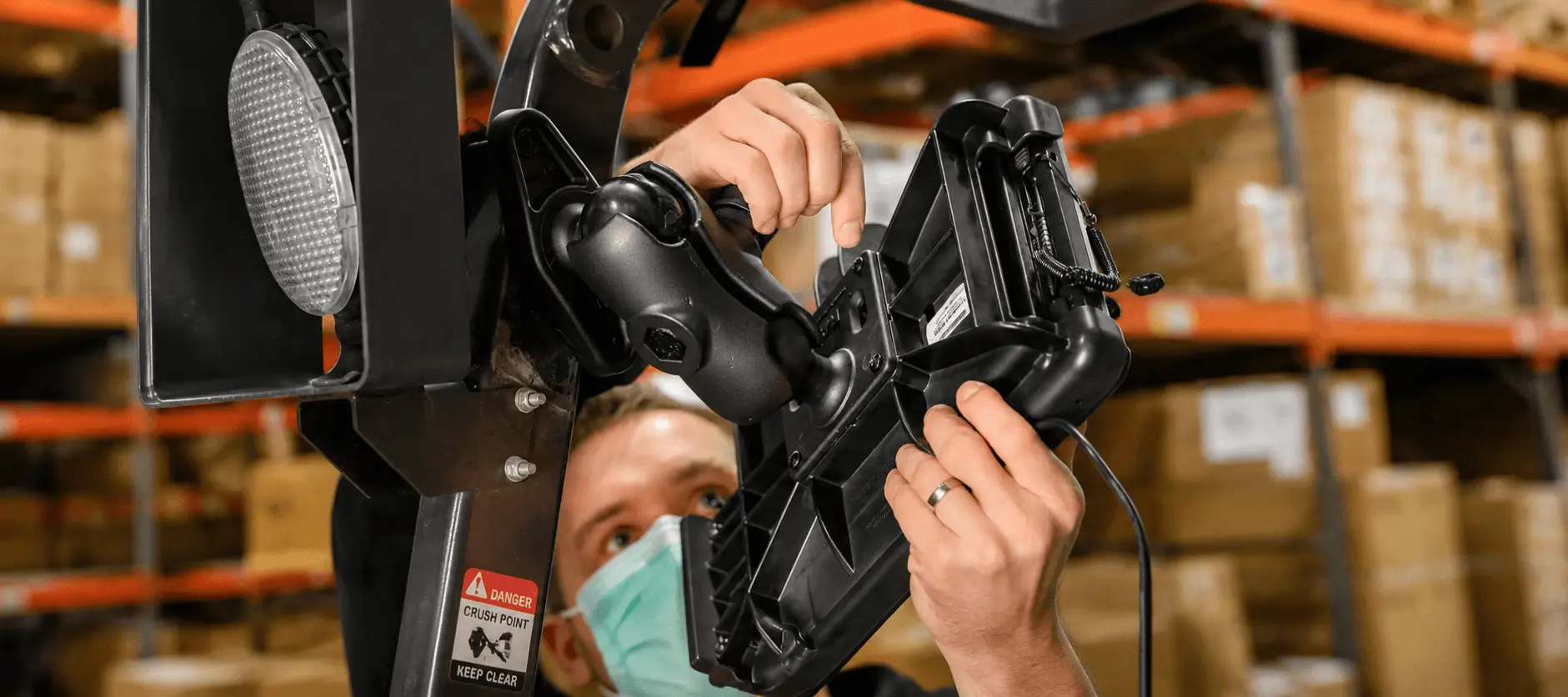 RAM D 101U C 247 4 Heavy Duty D Size Forklift Mount